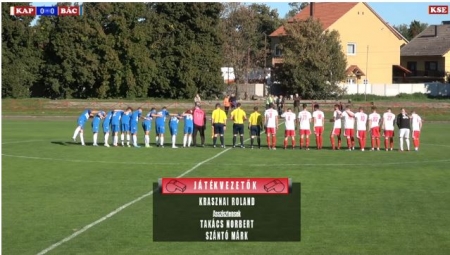 Kapuvári SE - Üstökös FC Bácsa 0-1