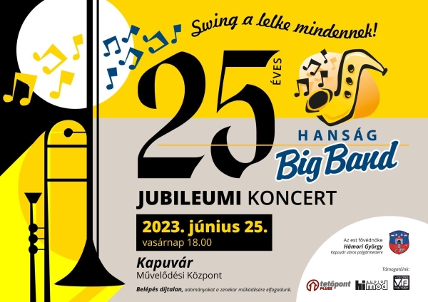 Jubileumi koncertet rendezett a Hanság Big Band